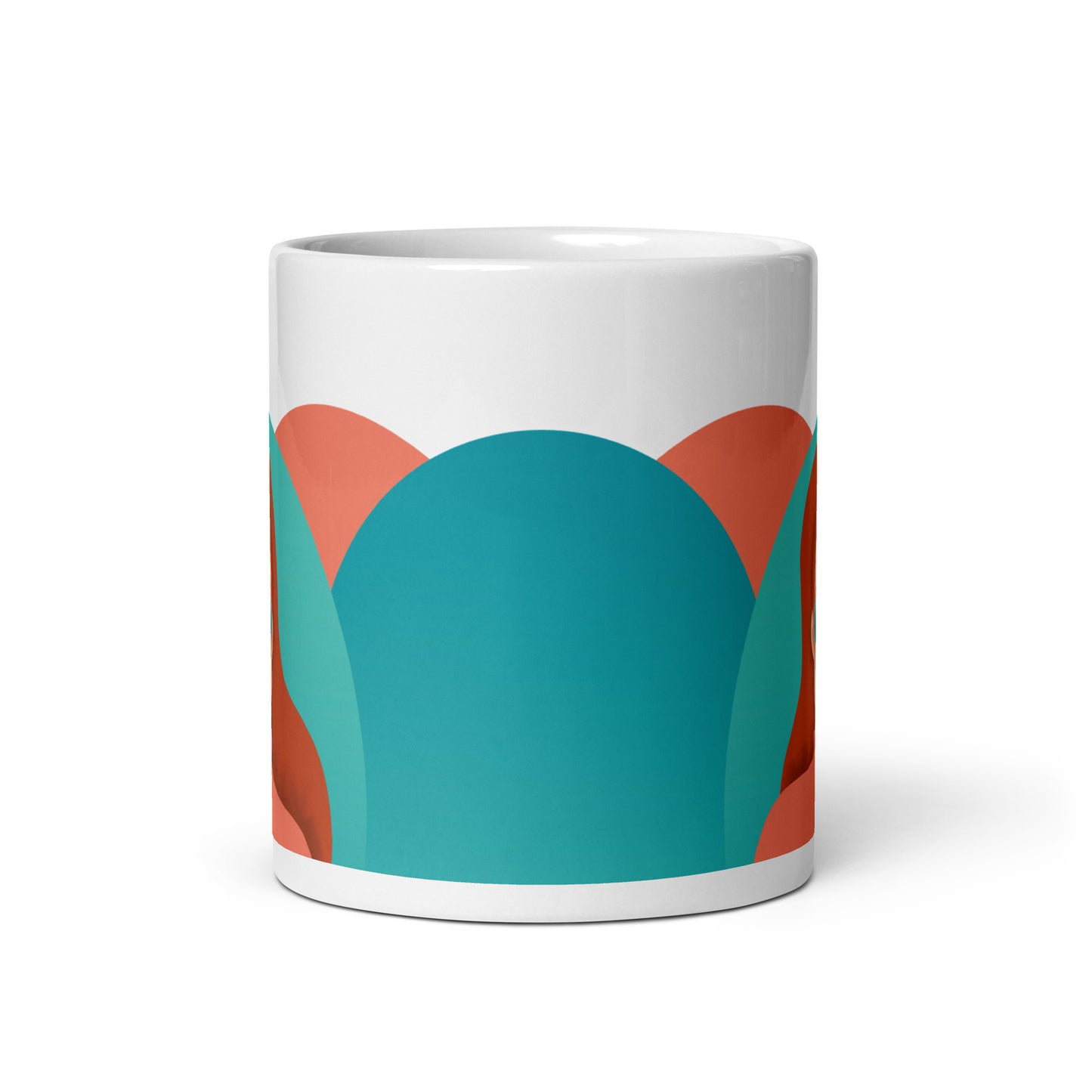 Retro Red Head Glossy Mug