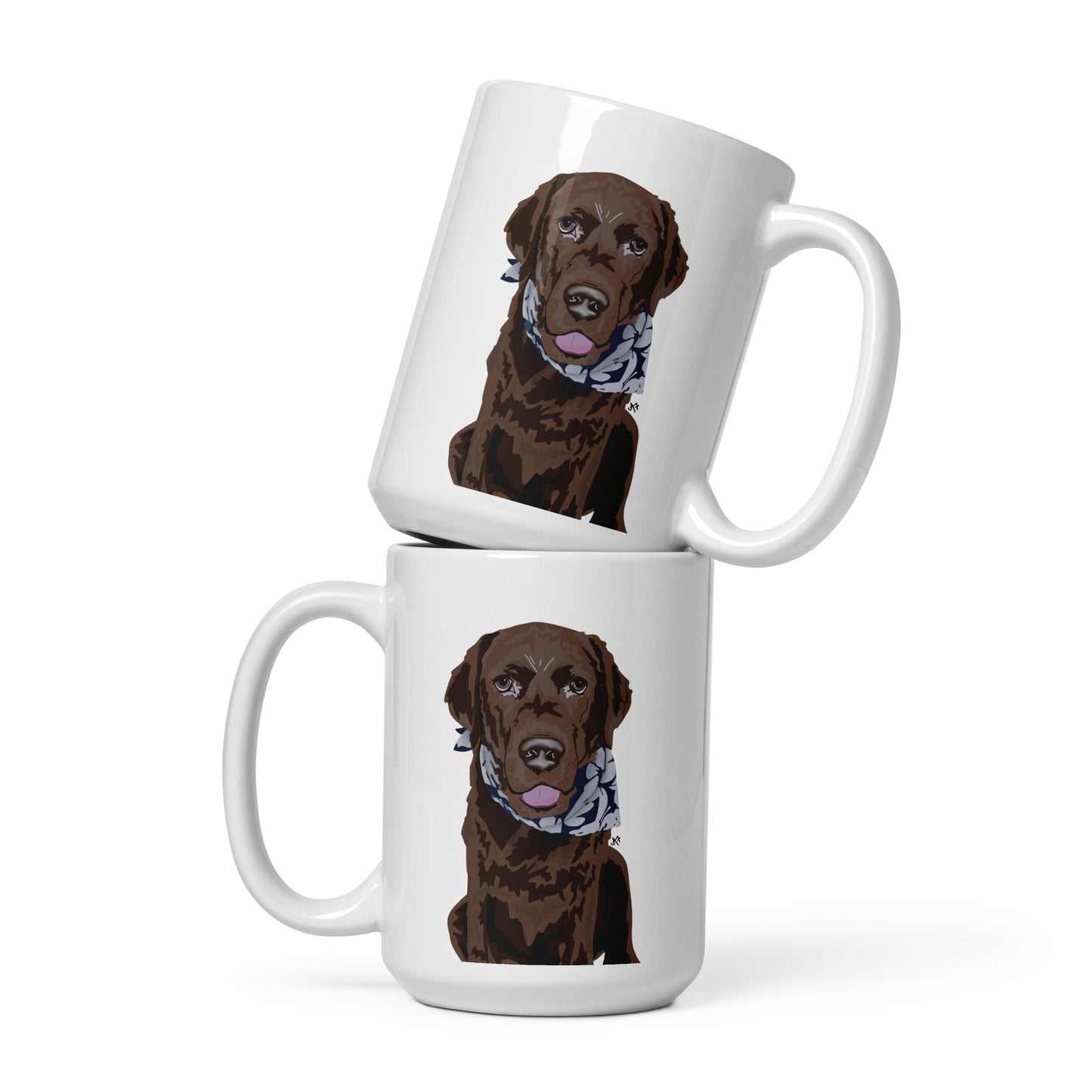 Cooper White glossy mug