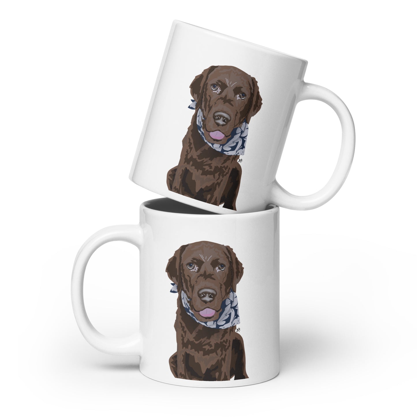 Cooper White glossy mug