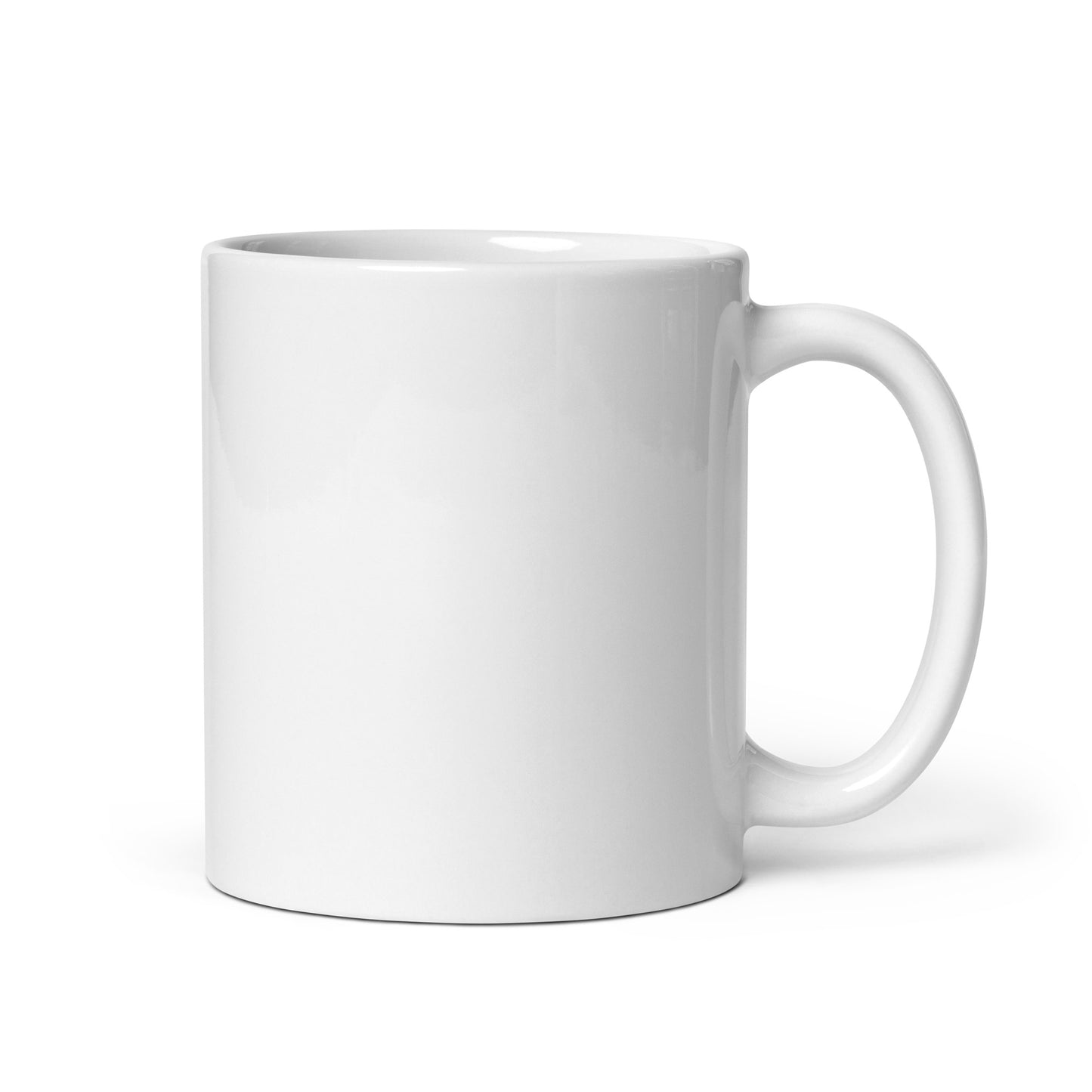 Snow Otter White glossy mug